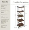tectake® Regal Manchester inklusive Kippschutz, 47,5 x 34,5 Produktbild-Vorschau 6
