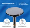 Abflussstopfen Stöpsel Ø43,8mm mit Hubstange für Spülbecken Produktbild-Vorschau 2