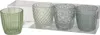 Boltze Windlichter Marilu 4teiliges Set aus Glas Grün Produktbild-Vorschau 11