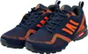 A pair of navy and orange athletic shoes. Produktbild-Vorschau