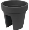 Prosperplast Blumentopf LOFLY RAILING Anthrazit 24,5 cm Produktbild-Vorschau 2