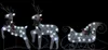 vidaXL Weihnachtsdeko Rentier & Schlitten 60 LEDs Outdoor Produktbild-Vorschau 2