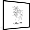 MuchoWow® Gerahmtes Poster Karte - Stadtplan - Seraing - Produktbild-Vorschau 1