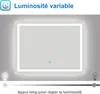 Miroir Salle de Bain LED 120x70cm Rectangulaire, avec Voir les images du produit 2