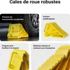 Wiltec Cales de roue robustes en PE-HD, 166 x 75 x 94 mm, Voir les images du produit 6
