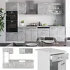 Küchenzeile Vicco R-Line Beton 300 cm mit Hochschrank, ohne Produktbild-Vorschau 3