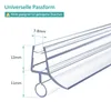 A diagram showing the dimensions of a shower seal. Produktbild-Vorschau
