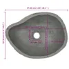 vidaXL Umywalka z kamienia rzecznego owalna 37-46 cm - Podgląd zdjęcia produktu 13