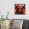 DEQOART Hybrid Leinwand Bild 30x30 cm 'Seele des Stiers' Produktbild-Vorschau 3