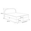 Kontinentalbett ALLURE mit Bettwäschebehälter 140x200 Produktbild-Vorschau 5