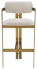 Casa Padrino Luxus Barstuhl Creme / Messing 53 x 44,5 x H. Produktbild-Vorschau 2