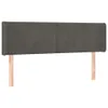 Kopfteil mit Ohren Dunkelgrau 147x16x78/88 cm Samt Produktbild-Vorschau 1