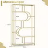 A diagram showing the dimensions of a bookshelf. Produktbild-Vorschau