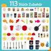 COSTWAY detská kuchynka, kuchynka pre bábiky so 113 Náhľad obrázku produktu 4