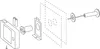 An exploded diagram showing the components of a digital door viewer. Produktbild-Vorschau