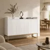Komoda ProximaX, bílá, 120x30x80 cm, se 4 dvířky, úložným Náhled obrázku produktu 5