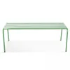 Banc de jardin en acier vert sauge - Oviala Palavas Voir les images du produit 4