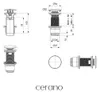 CERANO - Wastafel-/meubel sifon, ruimtebesparend - Productafbeelding-voorbeeld 5