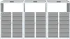 vidaXL Mülltonnenbox für 3 Tonnen Grau 216x81x115 cm Stahl Produktbild-Vorschau 5