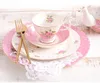 Elegante Tasse 1 Stück dünnes Porzellan 220ml Rosa Roségold Produktbild-Vorschau 4