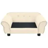vidaXL Hundesofa Creme 72x45x30 cm Plüsch Podgląd zdjęcia produktu 5