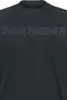 Iron Maiden T-Shirt Herren Black On Black Logo schwarz M Produktbild-Vorschau 2