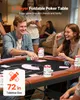 VEVOR tavolo da poker pieghevole per 8 giocatori (183 cm) Anteprima dell’immagine prodotto 2