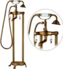 Freistehende Retro-Badewannenarmatur FLORINA altgold Produktbild-Vorschau 1