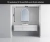 Unregelmäßiger asymmetrischer Spiegel mit LED Beleuchtung Produktbild-Vorschau 2