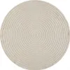 Outdoor Teppich Beige rund modern pflegeleicht für Balkon Produktbild-Vorschau 2