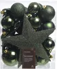 Weihnachtskugeln mit Christbaumstern Kunststoff 33er Set - Produktbild-Vorschau 2