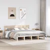 vidaXL Massivholzbett ohne Matratze 200x200 cm Kiefer Produktbild-Vorschau 2
