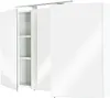 Spiegelschrank 110x68x16cm mit LED Leuchte weiß matt : Produktbild-Vorschau 4