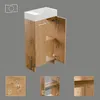 Keramikwaschbecken mit Unterschrank 40 cm stehend Eiche Produktbild-Vorschau 5