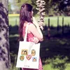 Mr. & Mrs. Panda Tote Bag Igel Familie - Transparent - Produktbild-Vorschau 5
