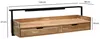 FineBuy Wandschreibtisch Akazie Massivholz 120cm mit 2 Produktbild-Vorschau 3