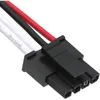 A close-up view of a black electrical connector with three wires (white, black, and red) attached. Náhled obrázku produktu