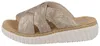 RIEKER Damen Pantolette beige gold metallic Kunstleder - Produktbild-Vorschau 2