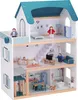 A multi-story dollhouse with furniture and figurines. Anteprima dell’immagine prodotto