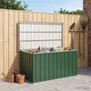 vidaXL Zahradní úložný box zelený 129 x 67 x 65 cm Náhled obrázku produktu 1
