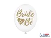 Balónky latexové se zlatým nápisem Bride to be - Rozlučka Náhled obrázku produktu 1