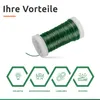ECENCE Blumendraht 3x in der Farbe Grün Bindedraht je Rolle Produktbild-Vorschau 6