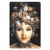 MuchoWow® Mauspad Mousepad Frau - Blumen - Make-up 40x60 cm Produktbild-Vorschau 1