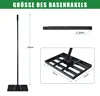 Theo&Cleo Rasenrakel Nivellierrechen mit Metallstiel, Produktbild-Vorschau 2