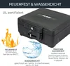 HMF Feuerfeste Wasserdichte Dokumentenbox für Ordner DIN A4/B4; 17 x39 x 36, 5 cm in Schwarz Produktbild-Vorschau