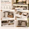 Mueble de TV INONEFT de 180 cm con LED y USB, mueble de TV Vista previa de la imagen del producto 6