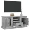 vidaXL Meuble TV Gris béton 100x35.5x45 cm Bois Voir les images du produit 5