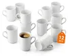 Kaffeebecher gerade mit Henkel 200 ml aus Porzellan in weiß Produktbild-Vorschau 1