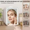 Puluomis Mini Kühlschrank 8L  mit LED Spiegel tragbar für Produktbild-Vorschau 2