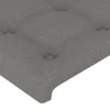 The Living Store LED Kopfteil Dunkelgrau 103x16x118/128 cm Produktbild-Vorschau 5